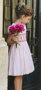 Princess Charlotte Heirloom Pink Smocked Dress