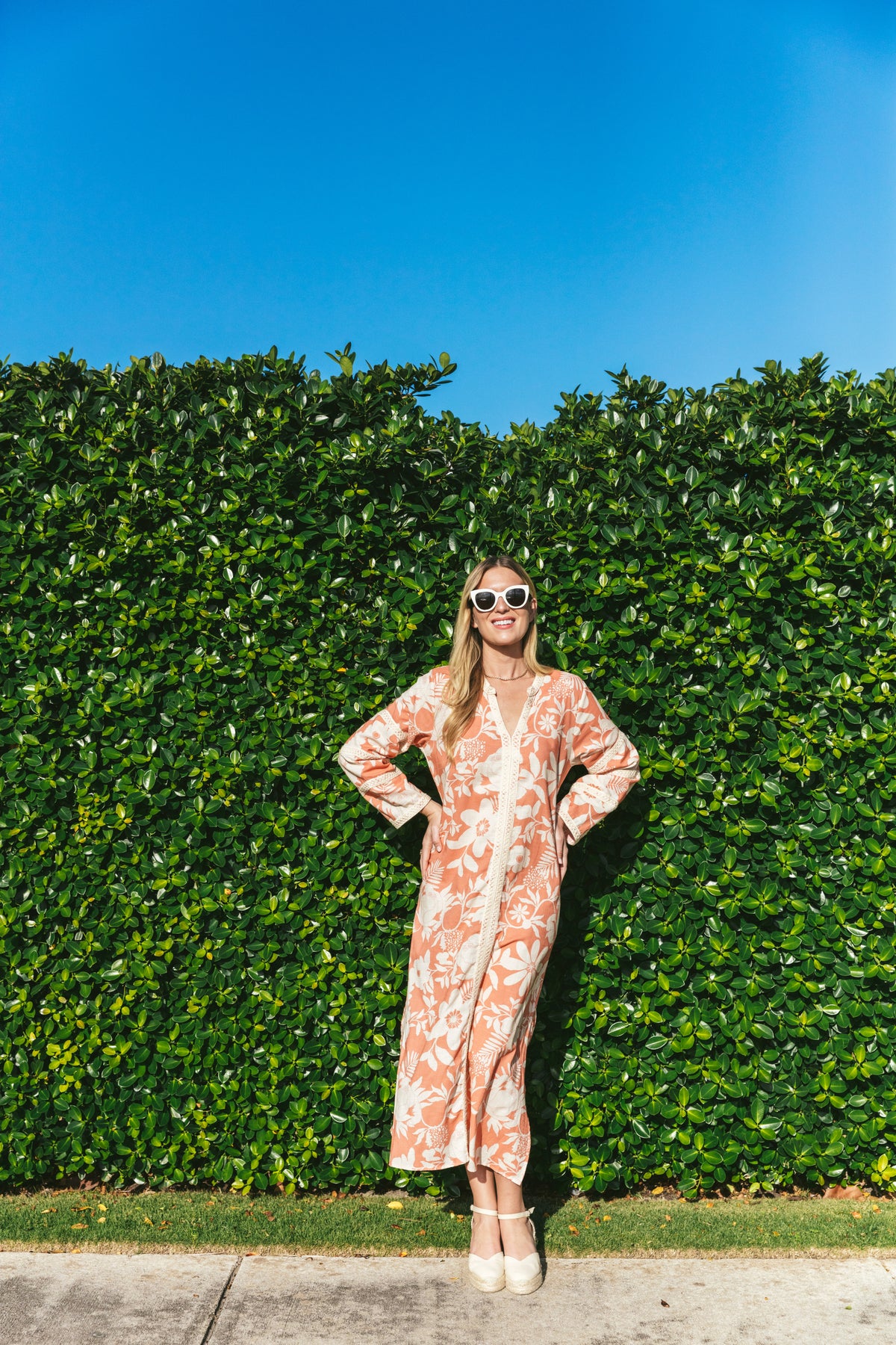 Bardot Caftan in Joy Salmon