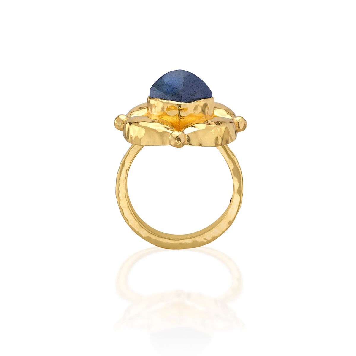 Mystic Eye Ring in Blue Labradorite