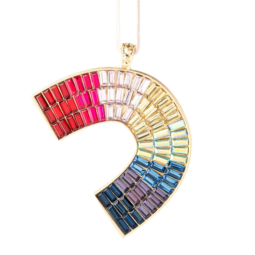 Rainbow Hanging Ornament, Set of Two