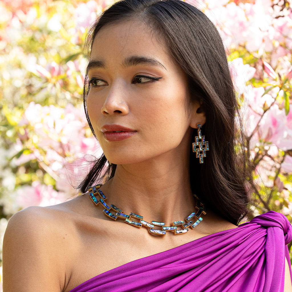 Pathway Link Necklace in Abalone