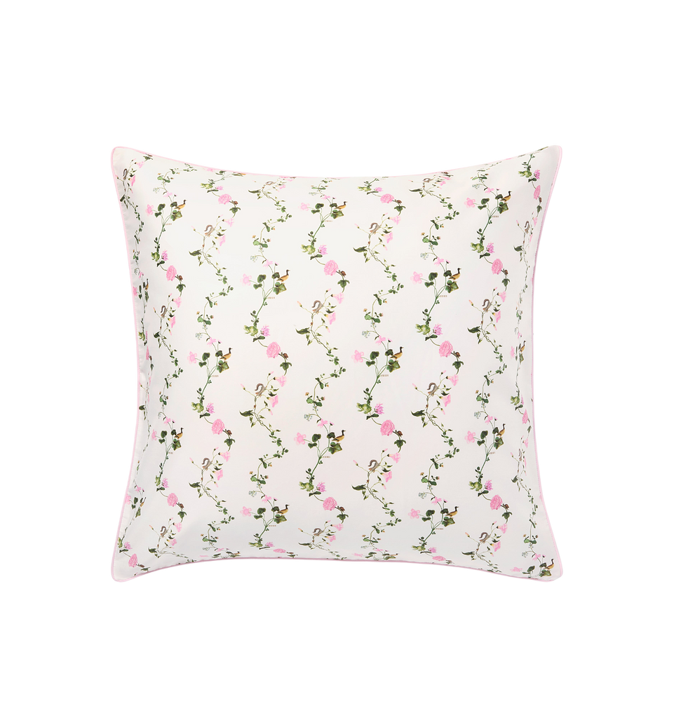 Pink Pond Floral Euro Sham