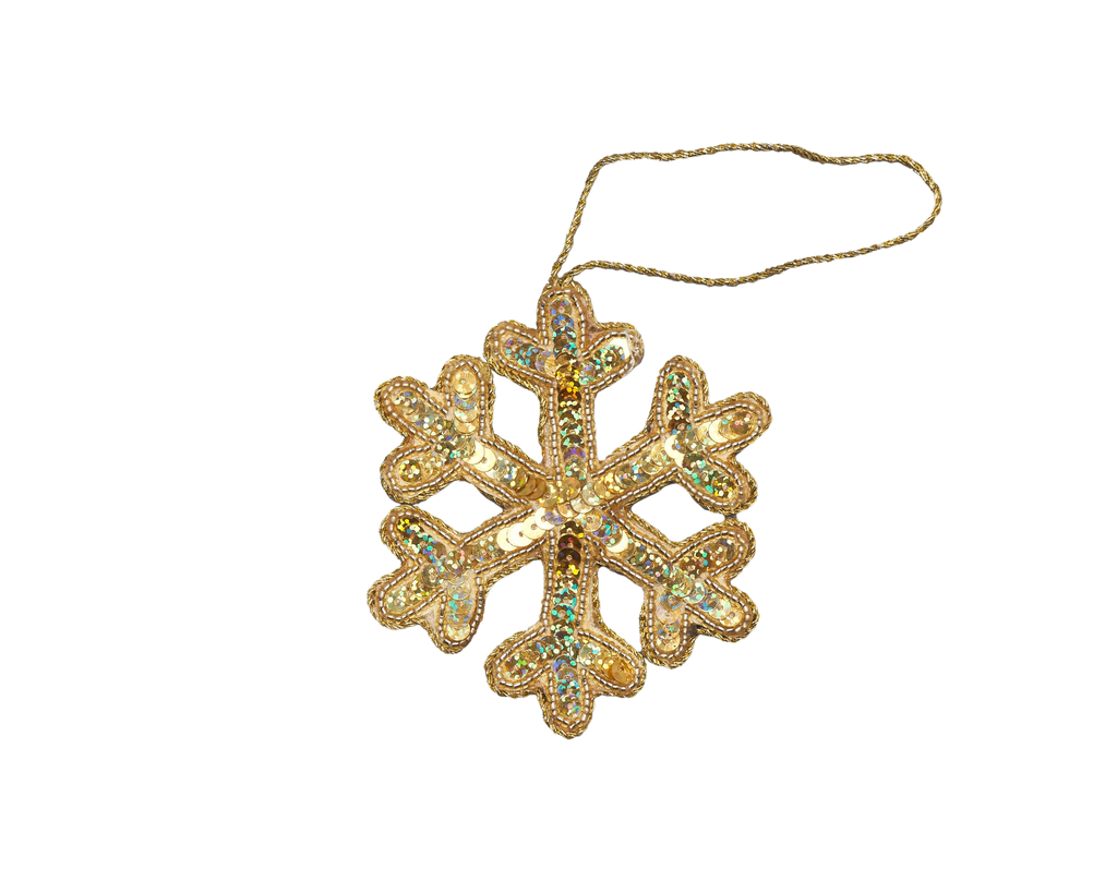 Snowflake Gold Ornament
