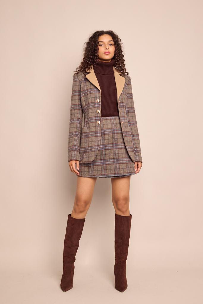 Kitty Skirt in Allen Plaid