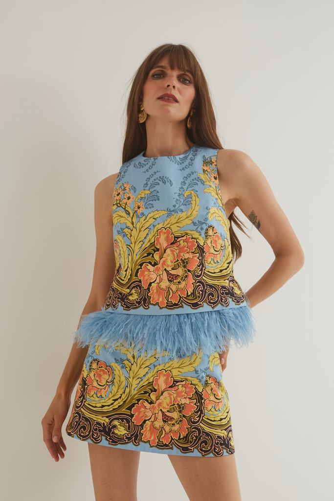 Belmond Top in Nouveau Light Blue