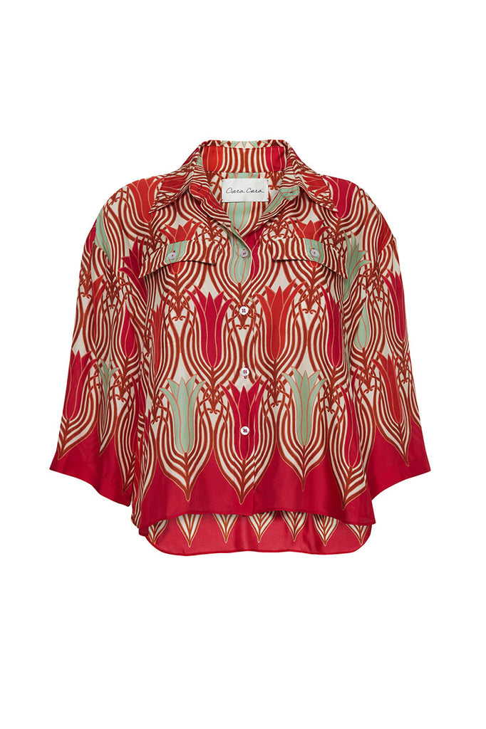 Calvia Shirt in Lana Egret
