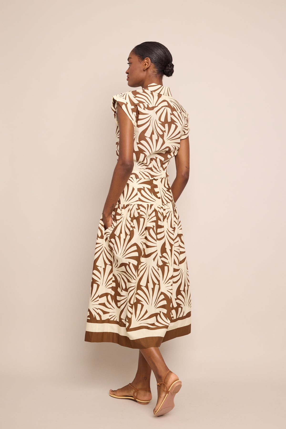 Diya Skirt in Catalina Khaki