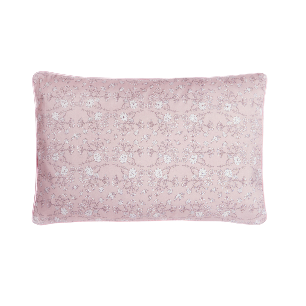 Bird's Song Toddler Pillow in Pink