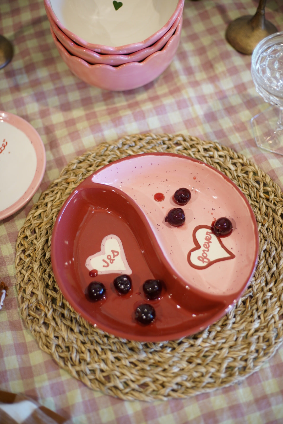 Hand-painted Custom Yin-Yang Aperitivo Bowl