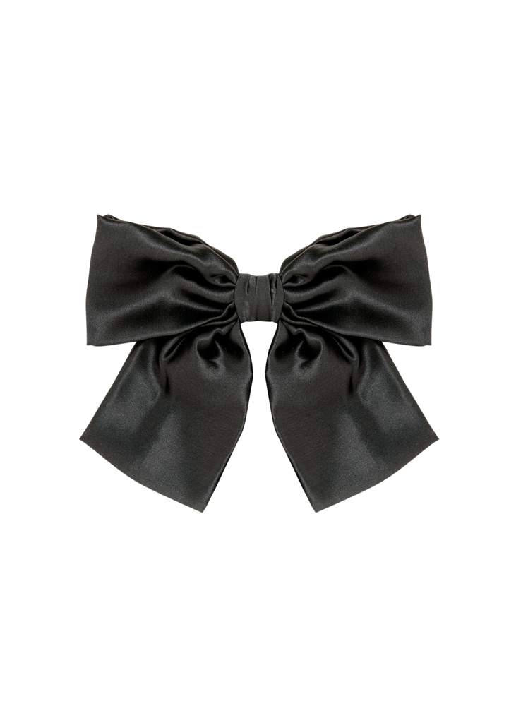 Tilly Bow Barrette in Black