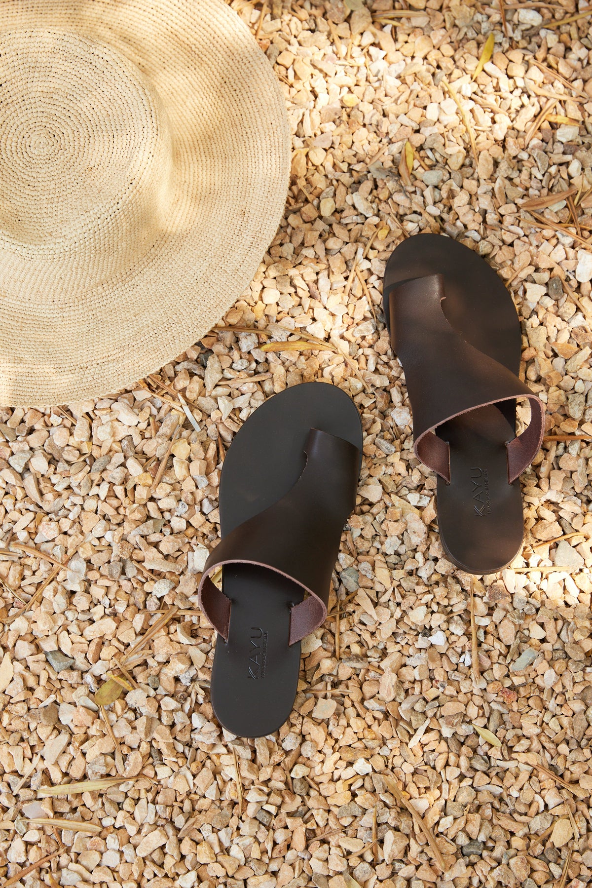 Hera Vegetable Tanned Leather Sandal in Brown