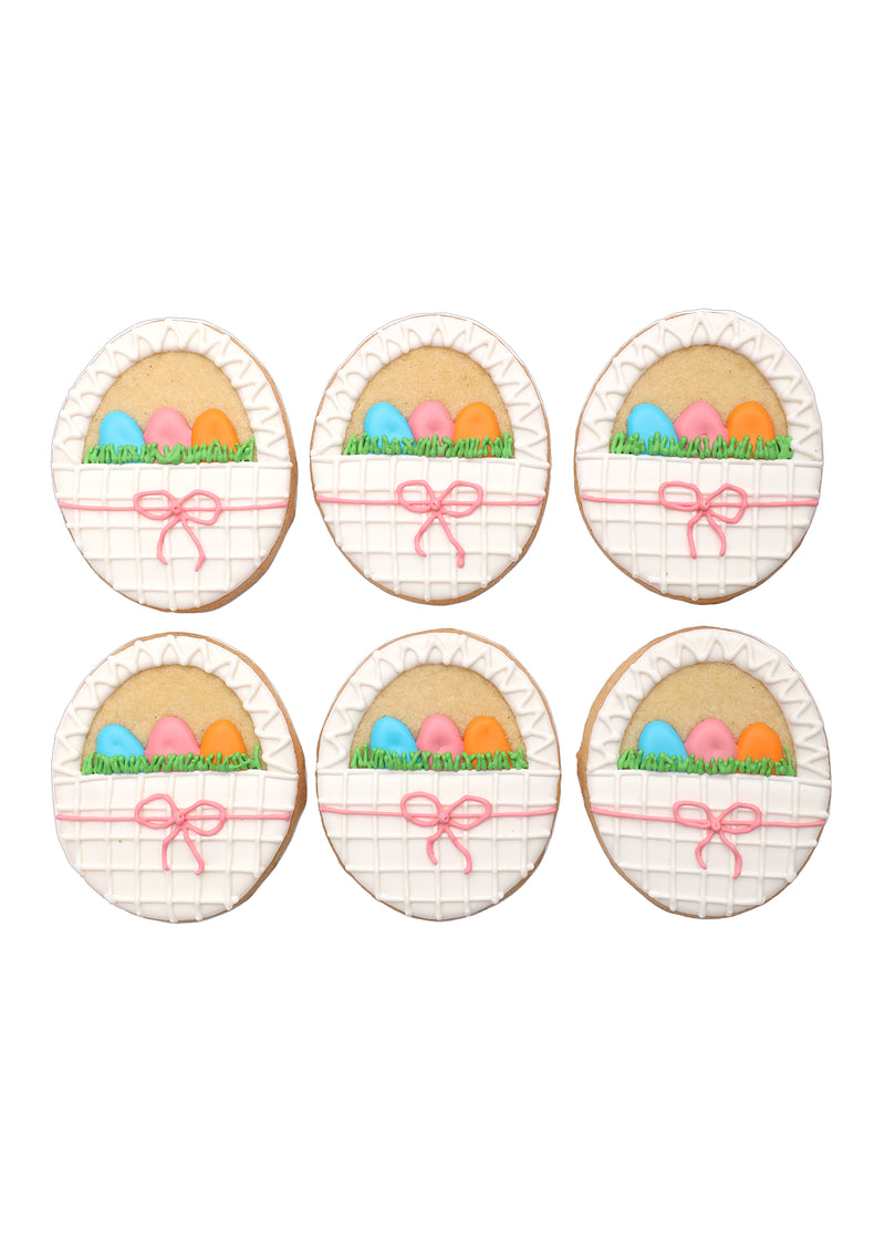 Easter Basket Cookies, Set of 6