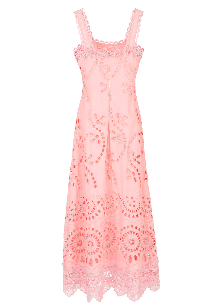 Le Bouquet Maxi Dress in Pink
