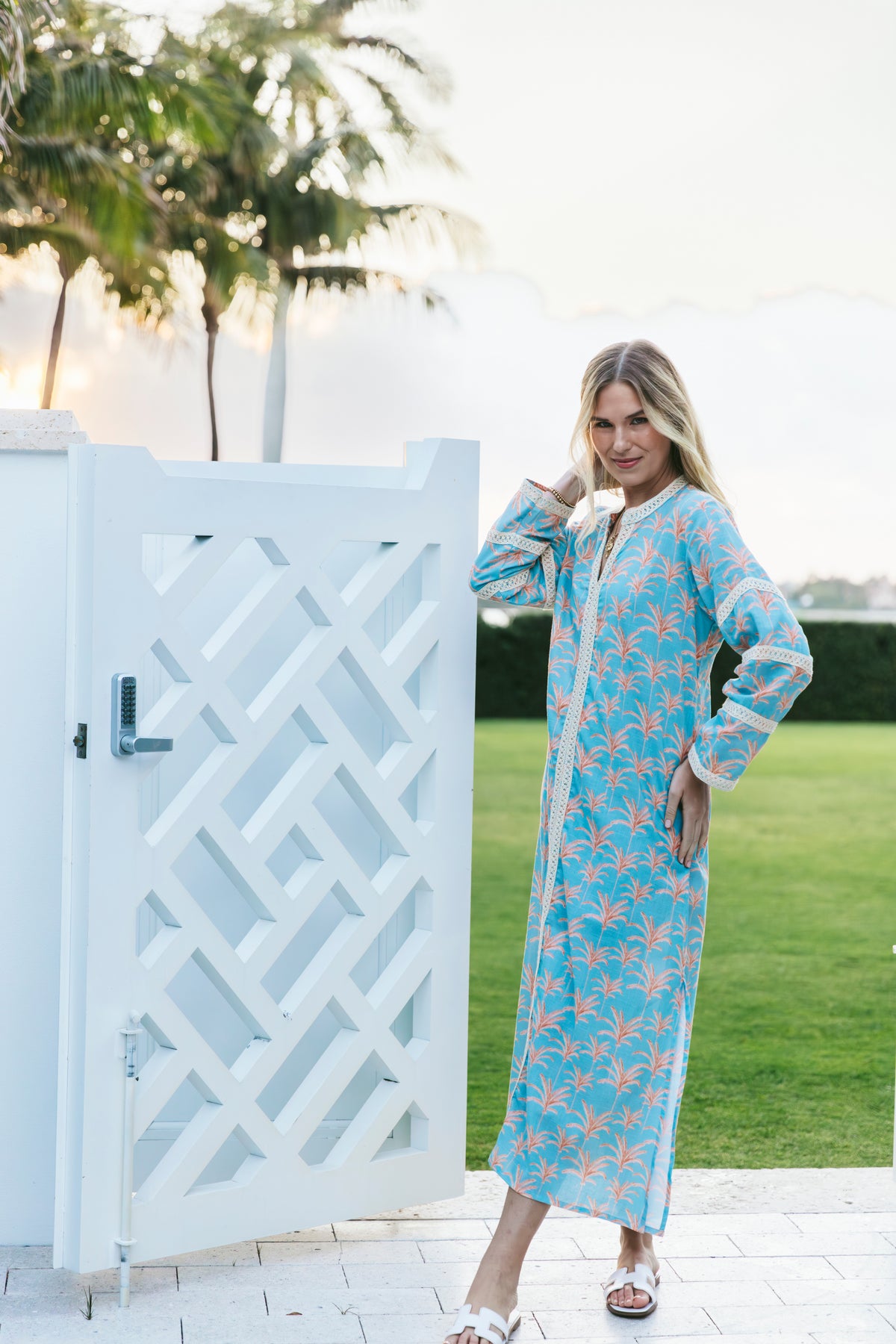 Bardot Caftan In Callista