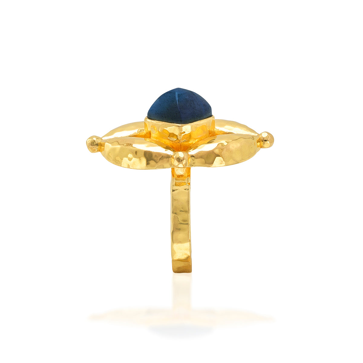 Mystic Eye Ring in Blue Labradorite