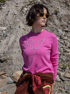Hurry Up/Slow Down Crewneck RTW LINGUA FRANCA NYC