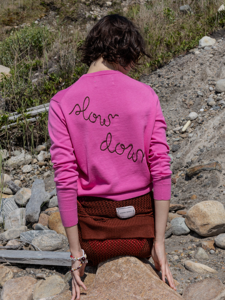 Hurry Up/Slow Down Crewneck RTW LINGUA FRANCA NYC