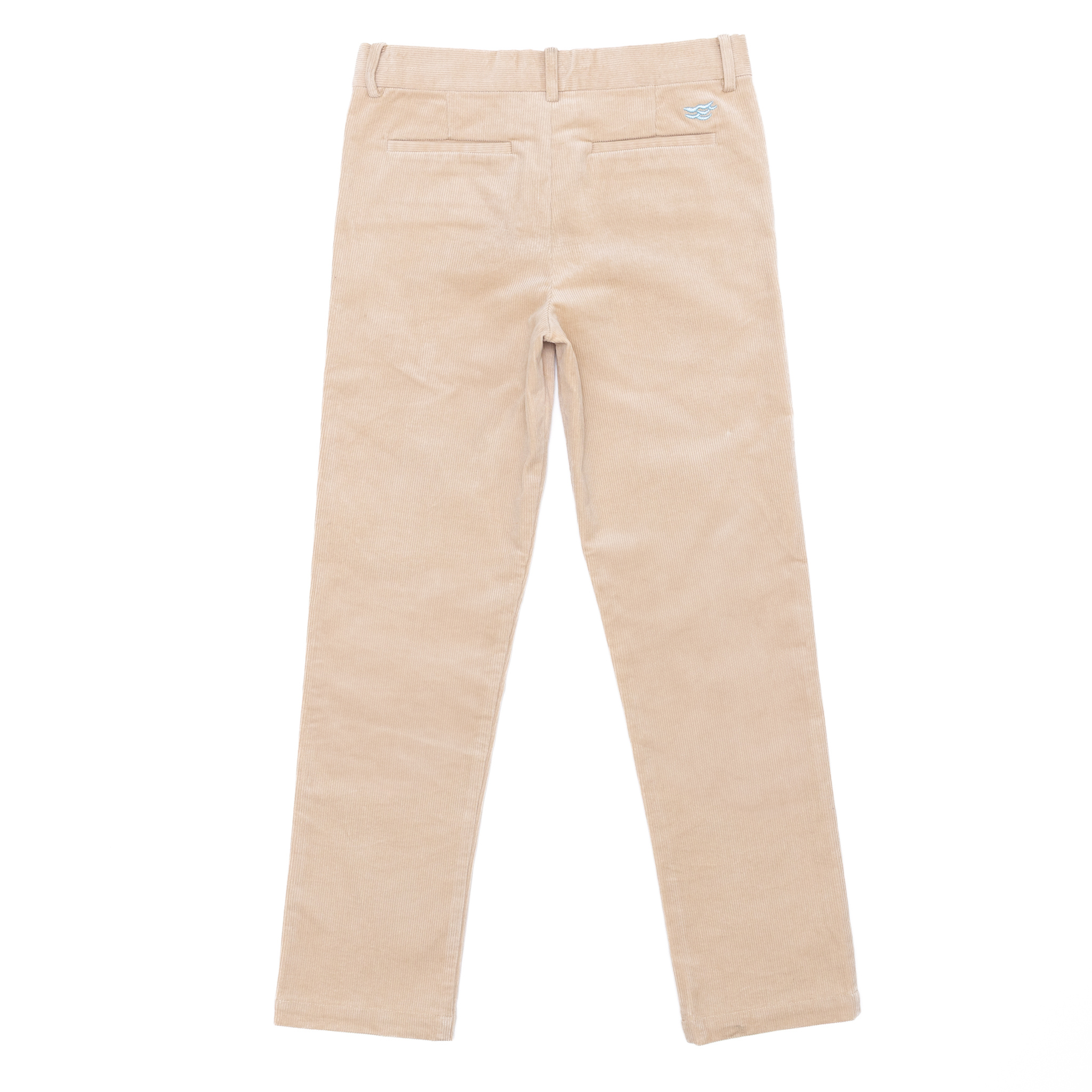 Henry Duvall Bradford Trousers in King’s Way Khaki Corduroy, classic boys fall and winter pants with adjustable elastic inside, perfect for dressing up or coordinating with family looks