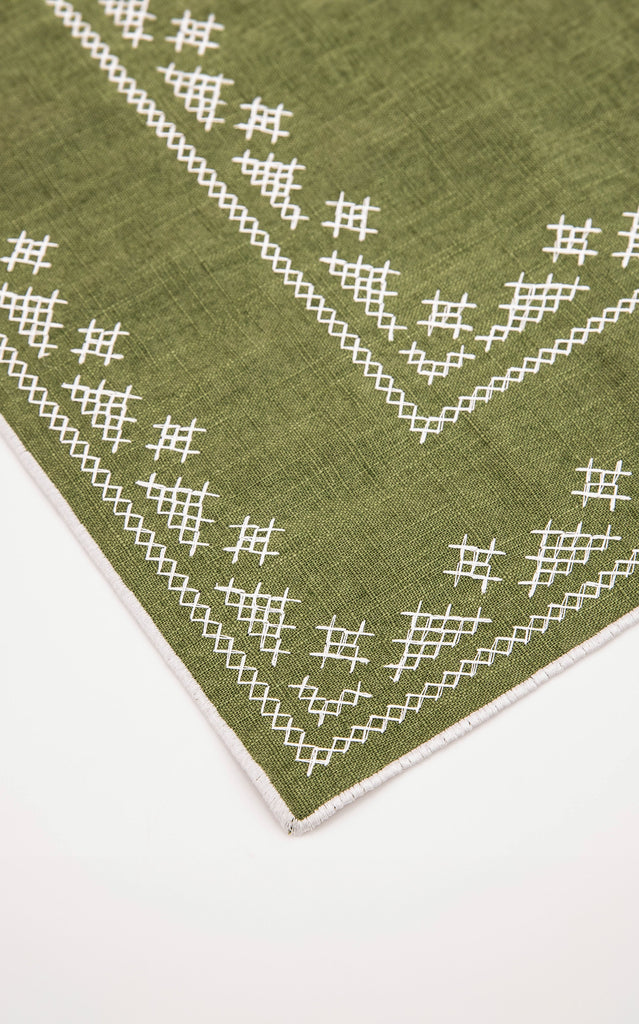 Pedralbes Placemats in Olive, Set of 4