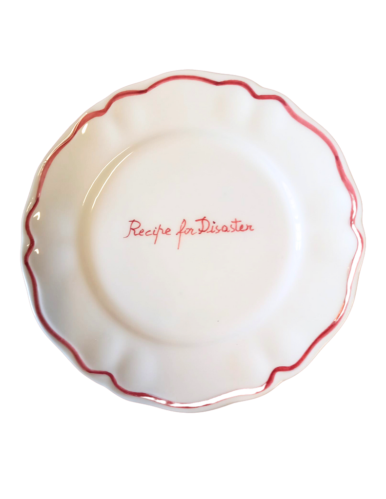 Recipe for Disaster Scalloped Plate, Set of 6
