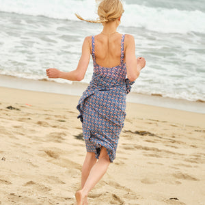 Women’s Navy Primrose Low Back One Piece