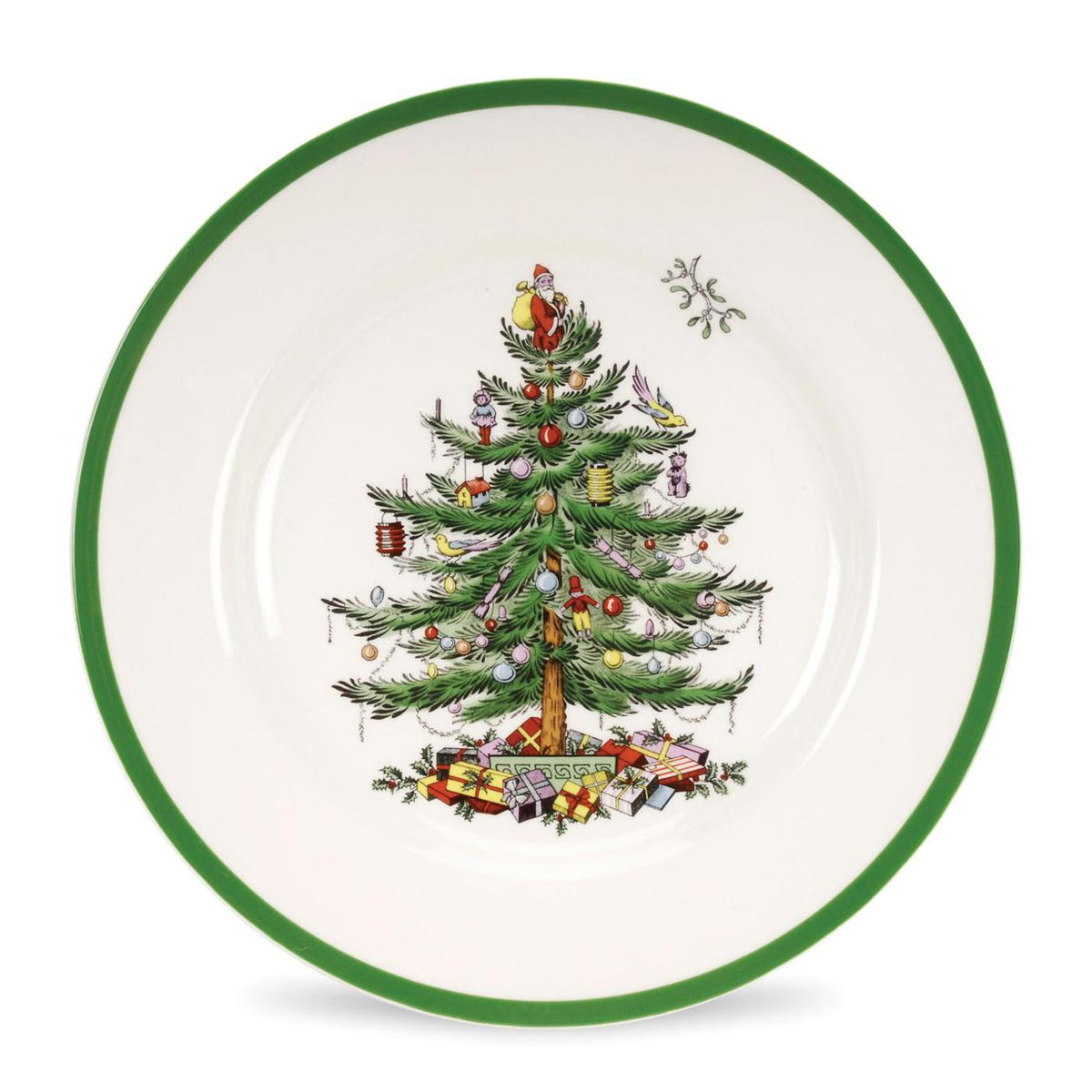 Christmas Tree 10.5" Dinner Plates, Set of 4