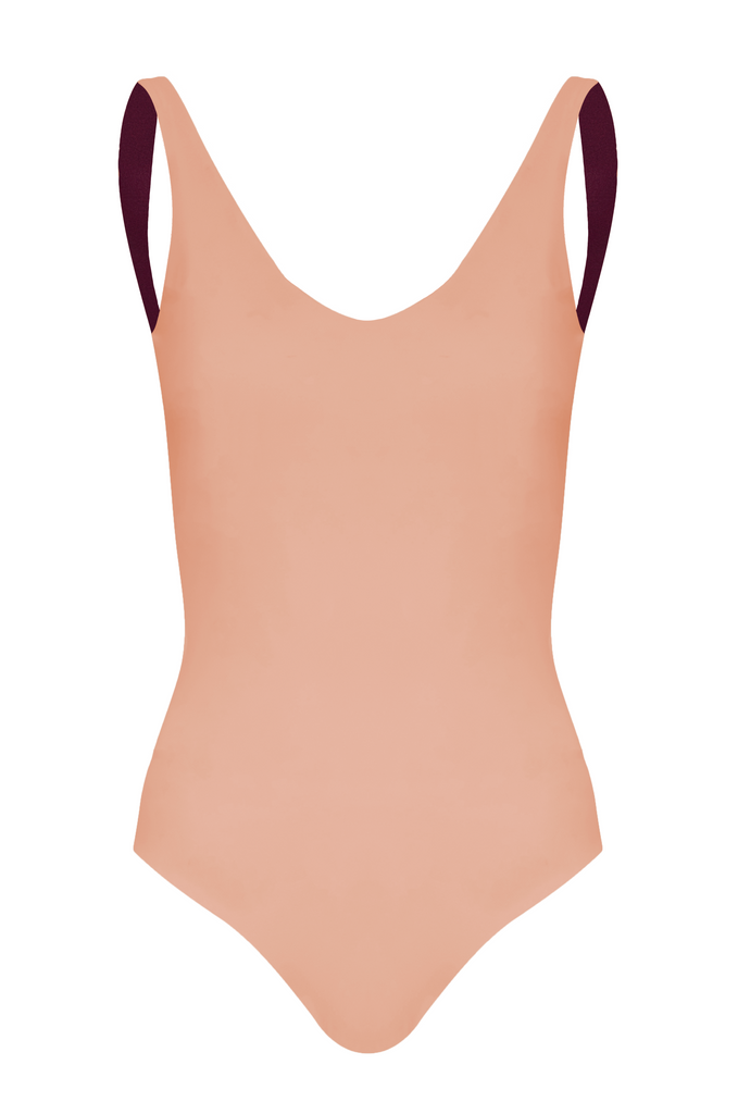 Olympic One Piece in Purple & Blush Pink