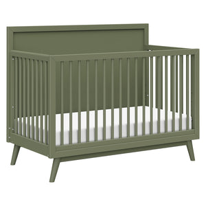 Palma 4-in-1 Convertible Crib with Toddler Bed Conversion Kit in Olive