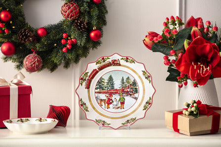 Annual Christmas Edition Salad Plate in Multi