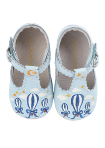 Hot Air Balloon Hand-Painted Baby Shoes