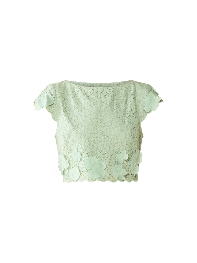 Raquel Top in Minty Green