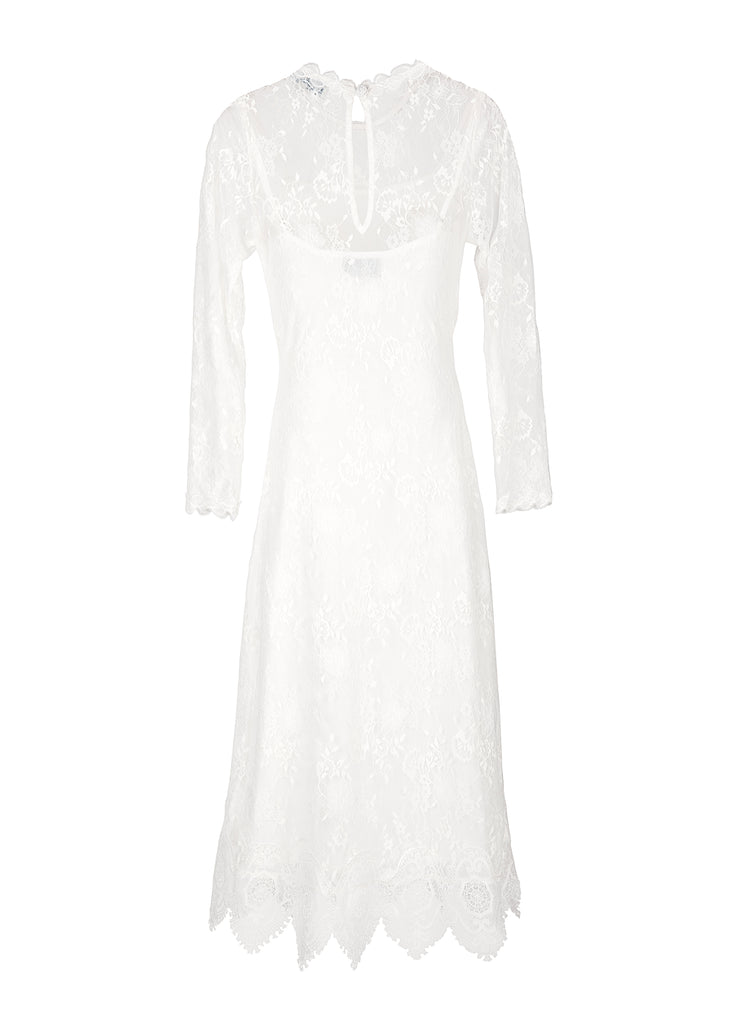 Lumiere Midi Dress in White