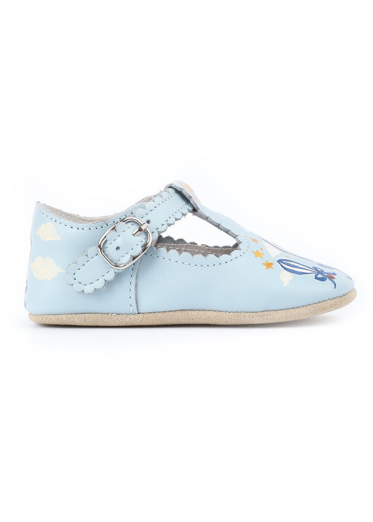 Hot Air Balloon Hand-Painted Baby Shoes