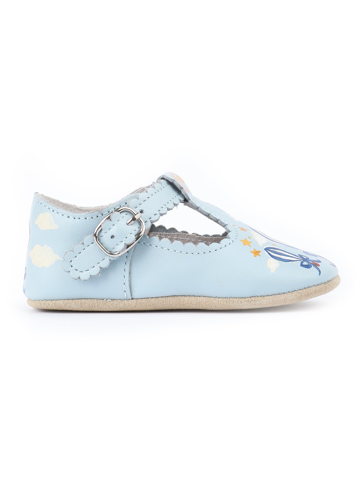 Hot Air Balloon Hand-Painted Baby Shoes