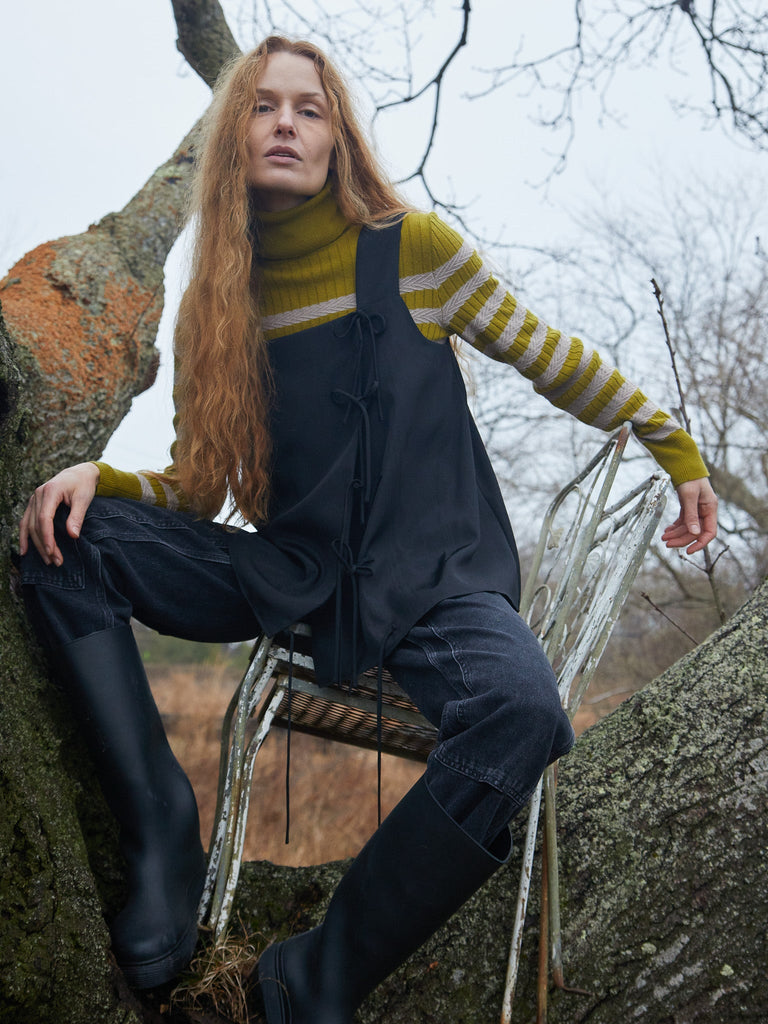 Morrissey Stripe Turtleneck Shirts & Tops Lingua Franca