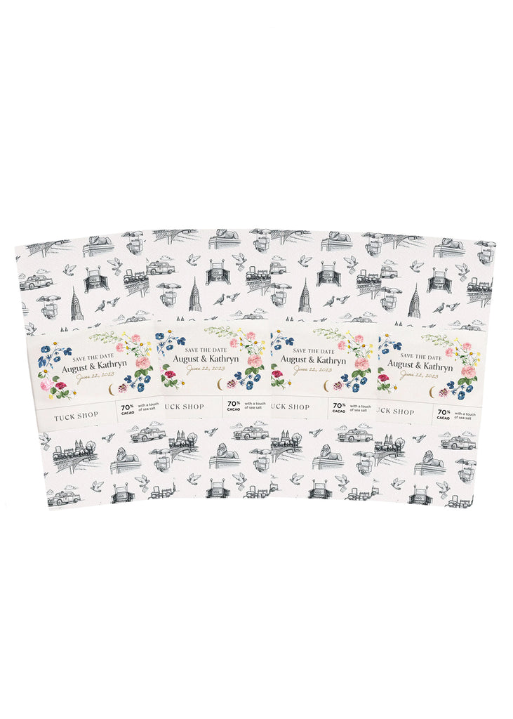 OTM Exclusive: Set of Personalized New York Dark Chocolate Bars