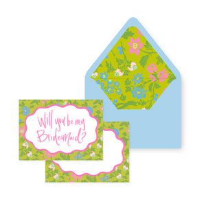 Garden Chintz Bridesmaid Proposal Card Set