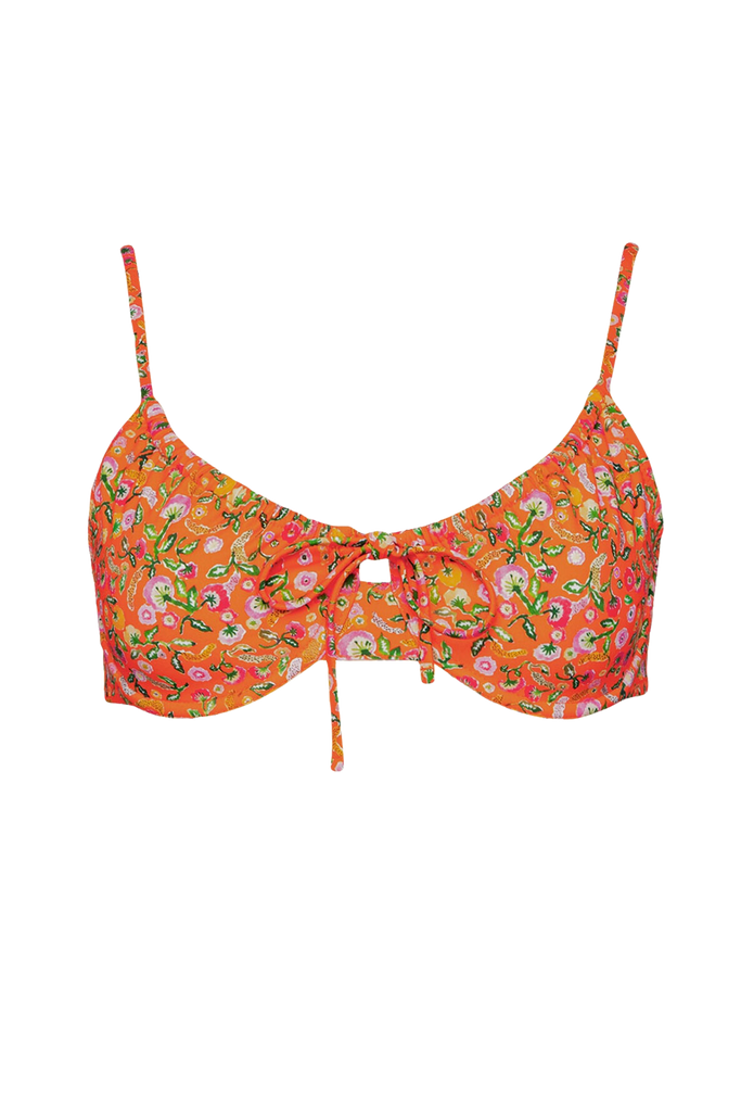 The Emily Top in Tangerine Tango