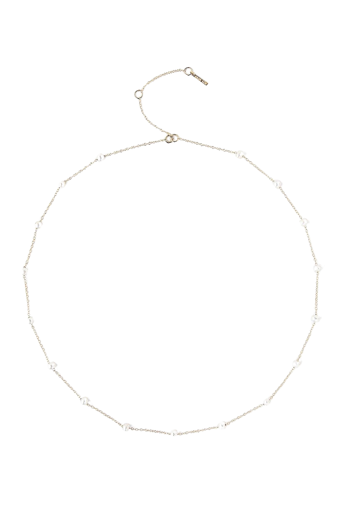 14k White Freshwater Pearl Necklace