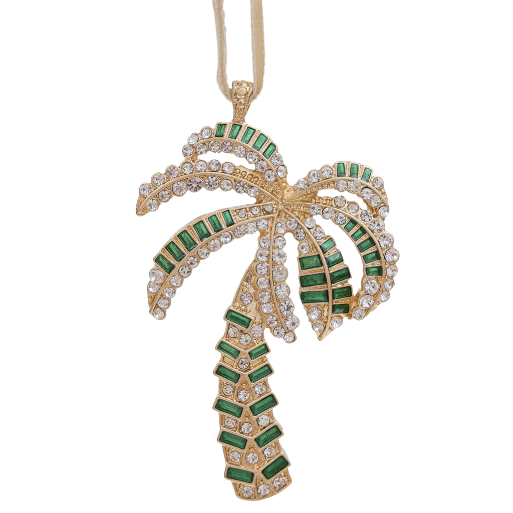 Palm Tree Hanging Ornament in Green