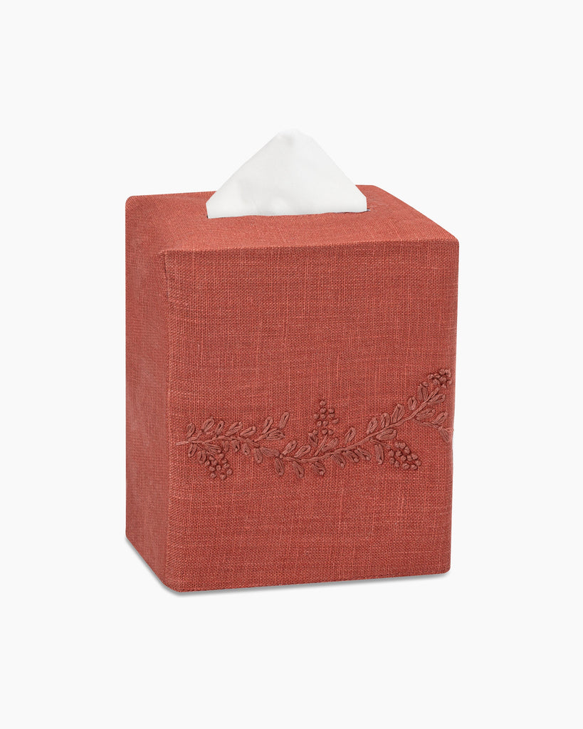 Prism Vine Linen Square Tissue Box Cover