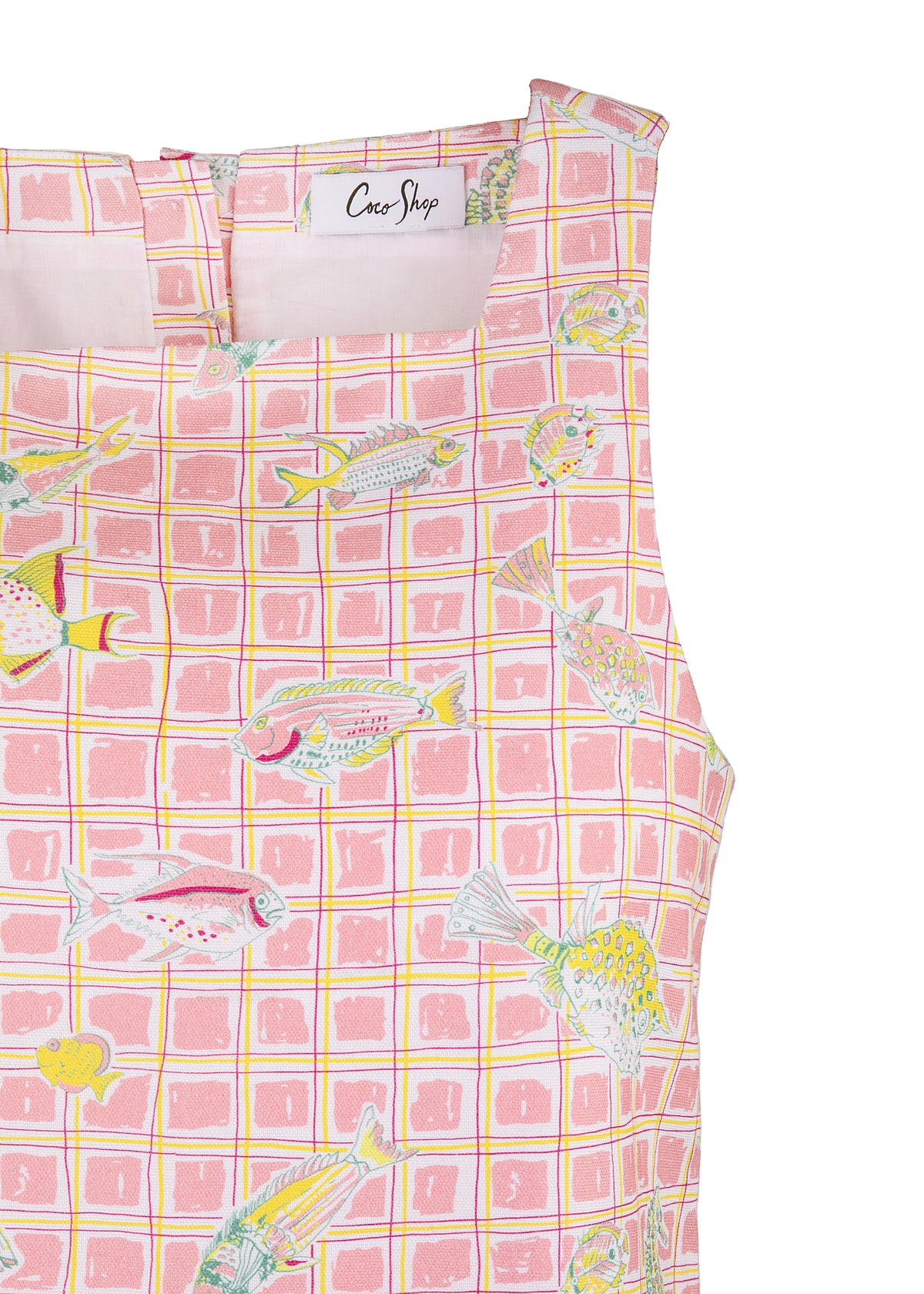 OTM Exclusive: Classic Mini Shift Dress in Pink Fishing Net