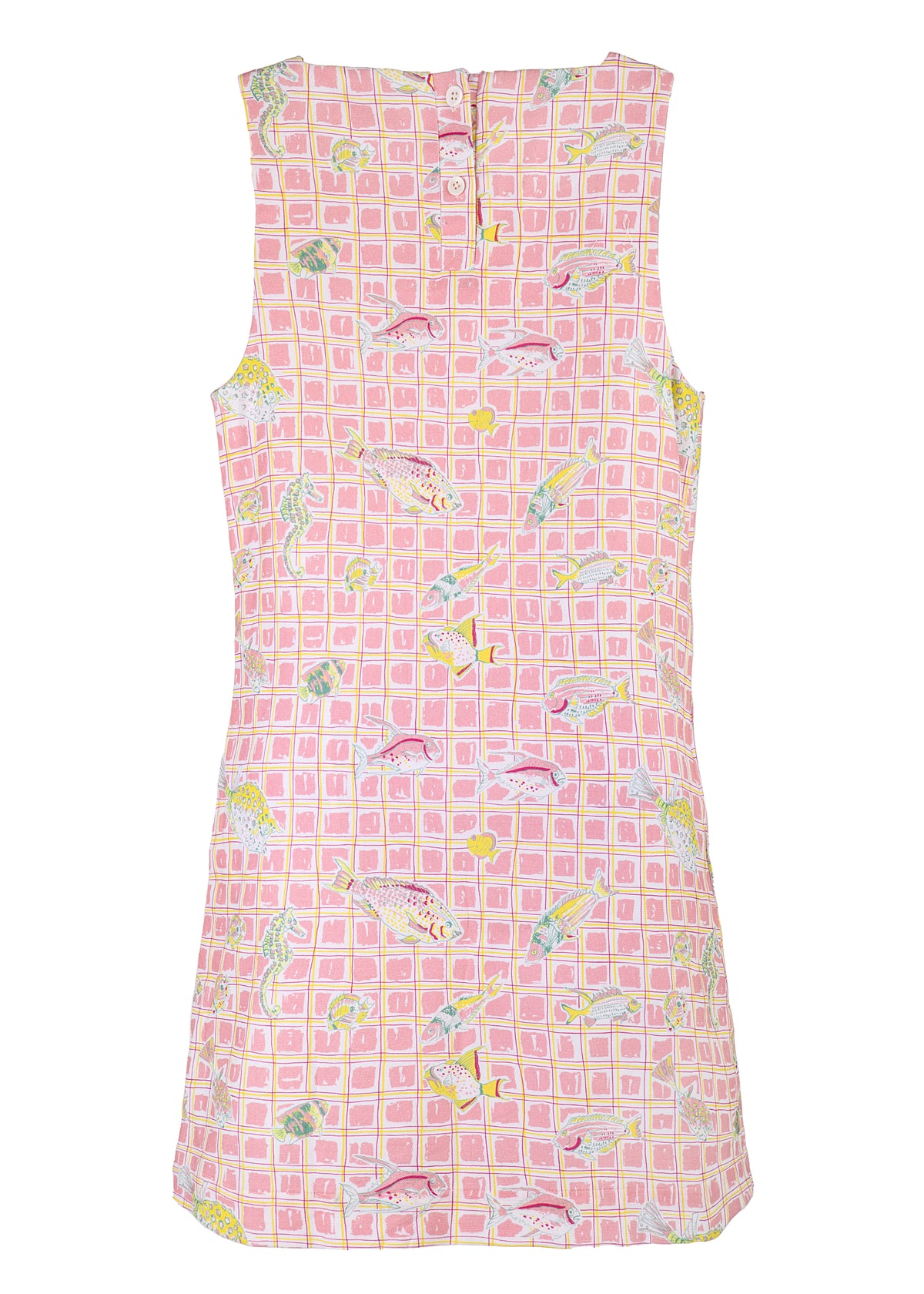 OTM Exclusive: Classic Mini Shift Dress in Pink Fishing Net