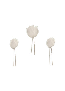 Rosalia Hairpins in Cream, Set of 3