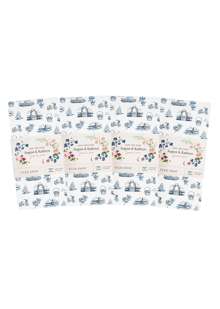 OTM Exclusive: Set of Personalized Nantucket Dark Chocolate Bars