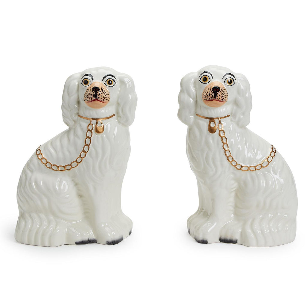 Staffordshire Dog Statues, Set of 2