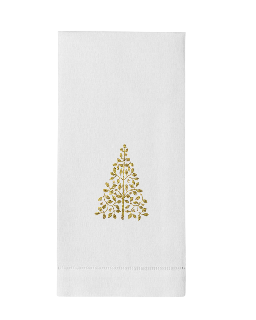 Mod Tree Gold Hand Towel