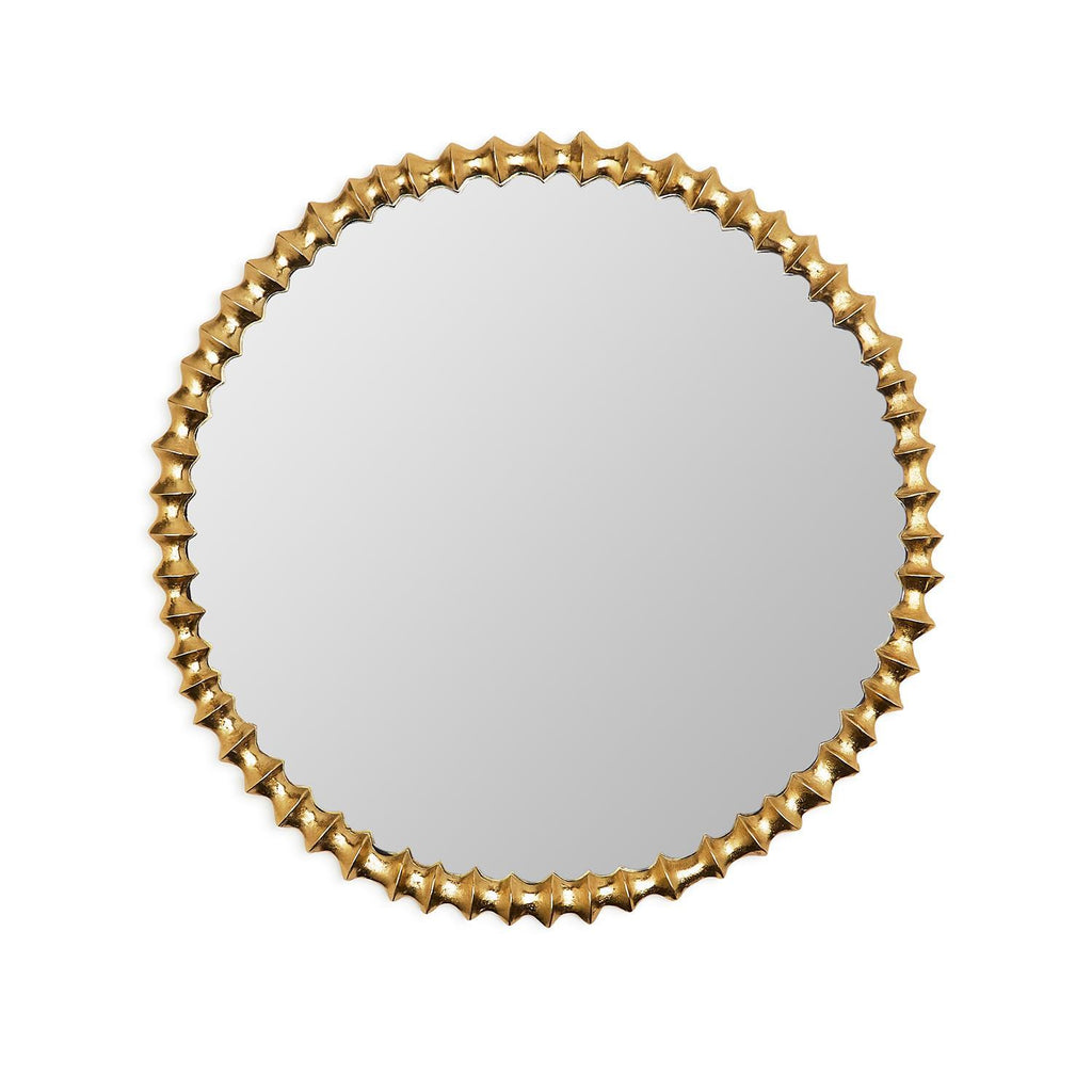 Gold Wave Wall Mirror