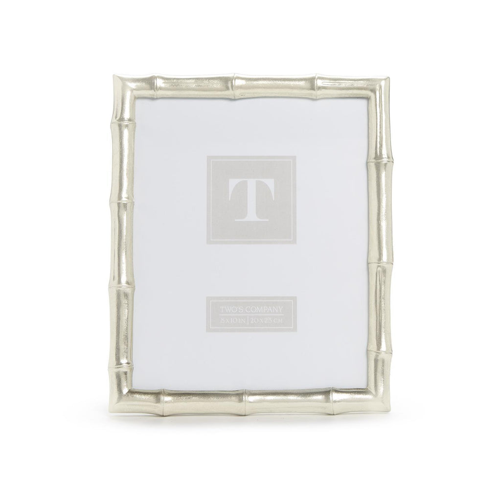 Silver Faux Bamboo 8 x 10 Photo Frame