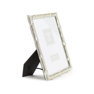Silver Faux Bamboo 8 x 10 Photo Frame